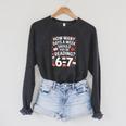 67 For Reading With Books Raglan Sleeve Sweatshirt Dark Grey Heather