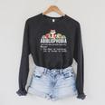 Abibliophobia Definitio For a Book Lovers Bookworm Raglan Sleeve Sweatshirt Dark Grey Heather