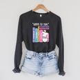 Adds To TBR Forever Bookish Book Lover Tee Raglan Sleeve Sweatshirt Dark Grey Heather