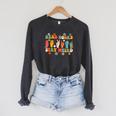 ASL American Sign Language Reads Books Stays Weird Raglan Sleeve Sweatshirt Dark Grey Heather ASL American Sign Language Reads Books Stays Weird Raglan Sleeve Sweatshirt Dark Grey Heather