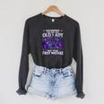 Assuming I'm Just An Old Lady Fantasy Book Reader Mom Dragon Raglan Sleeve Sweatshirt Dark Grey Heather