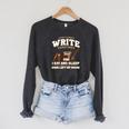 Author I Don't Always Write Book Author Writing Raglan Sleeve Sweatshirt Dark Grey Heather
