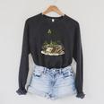 Avoiding Shenanigans Irish St Patricks Day Book Reader Raglan Sleeve Sweatshirt Dark Grey Heather