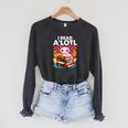 Axolotl Book Lover Librarian Reading Library Readers Raglan Sleeve Sweatshirt Dark Grey Heather