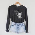 Axolotl Reading Is AXO-Lots Of Fun Book Lover Raglan Sleeve Sweatshirt Dark Grey Heather