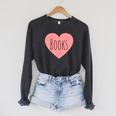 Back To School Heart Love Reading Cute I Love Books Raglan Sleeve Sweatshirt Dark Grey Heather Back To School Heart Love Reading Cute I Love Books Raglan Sleeve Sweatshirt Dark Grey Heather