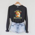 Banned Books I'm With The Banned Raglan Sleeve Sweatshirt Dark Grey Heather
