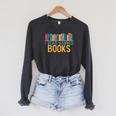 I Am With The Banned Books Shirts I Read Banned Books Raglan Sleeve Sweatshirt Dark Grey Heather