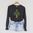 The Best Way To Spread Christmas Cheer Is Checking Out Books Raglan Sleeve Sweatshirt Dark Grey Heather