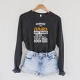 Beware You Say Used In A Book Author Writer Raglan Sleeve Sweatshirt Dark Grey Heather