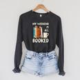 Bibliophile Book Geek Librarian Bookworm Reading Raglan Sleeve Sweatshirt Dark Grey Heather