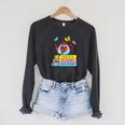 Blessed By God Loved By Jesus Book Lovers Raglan Sleeve Sweatshirt Dark Grey Heather