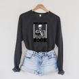 Bone-Chilling Book Book Lover Bookworm Skeleton Book Raglan Sleeve Sweatshirt Dark Grey Heather Bone-Chilling Book Book Lover Bookworm Skeleton Book Raglan Sleeve Sweatshirt Dark Grey Heather