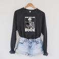 Bone-Chilling Book Skeleton Reading Bookworm Book Lovers Raglan Sleeve Sweatshirt Dark Grey Heather Bone-Chilling Book Skeleton Reading Bookworm Book Lovers Raglan Sleeve Sweatshirt Dark Grey Heather