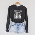 Book Bookish Academy Bookworm Raglan Sleeve Sweatshirt Dark Grey Heather