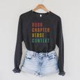 Book Chapter Verse Context Raglan Sleeve Sweatshirt Dark Grey Heather Book Chapter Verse Context Raglan Sleeve Sweatshirt Dark Grey Heather