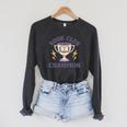 Book Club Champion Raglan Sleeve Sweatshirt Dark Grey Heather