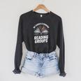 Book Club Fans My Cardio Reading Groups Quote Raglan Sleeve Sweatshirt Dark Grey Heather Book Club Fans My Cardio Reading Groups Quote Raglan Sleeve Sweatshirt Dark Grey Heather