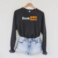 Book Club Logo For Novel Literature Reading Lover Raglan Sleeve Sweatshirt Dark Grey Heather