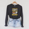 Book Club Members Quote Premium Tri-Blend Raglan Sleeve Sweatshirt Dark Grey Heather