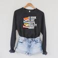 A Book A Day Keeps Reality Away Bookworm Raglan Sleeve Sweatshirt Dark Grey Heather