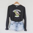 Book Dinosaur T-Rex Bookworm Dino Book Reading Raglan Sleeve Sweatshirt Dark Grey Heather Book Dinosaur T-Rex Bookworm Dino Book Reading Raglan Sleeve Sweatshirt Dark Grey Heather