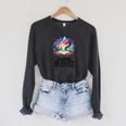 Book Dragon Reading Escaping Reality One Page Bookish Dragon Raglan Sleeve Sweatshirt Dark Grey Heather