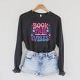 Book Fair Vibes Retro Teacher Reading Lovers Librarian Raglan Sleeve Sweatshirt Dark Grey Heather Book Fair Vibes Retro Teacher Reading Lovers Librarian Raglan Sleeve Sweatshirt Dark Grey Heather