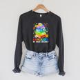 Book Flower Radicalized By Basic Decency Feminist LGBT Raglan Sleeve Sweatshirt Dark Grey Heather