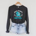 Book Marks Are For Quitters Bookworm Reading Raglan Sleeve Sweatshirt Dark Grey Heather