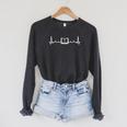 Book Read Books Bookworm HEARTBEAT Book Reading Raglan Sleeve Sweatshirt Dark Grey Heather