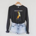 Book Reading Giraffe I Love My Library Raglan Sleeve Sweatshirt Dark Grey Heather