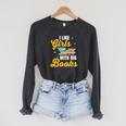 Book Reading For Library Roman Literature Library T-Shirt Raglan Sleeve Sweatshirt Dark Grey Heather
