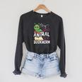 Book Reading My Spirit Animal Is A Bookworm Raglan Sleeve Sweatshirt Dark Grey Heather