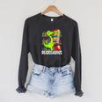 Book Readosaurus Dinosaur Books Library Reading Lovers Raglan Sleeve Sweatshirt Dark Grey Heather Book Readosaurus Dinosaur Books Library Reading Lovers Raglan Sleeve Sweatshirt Dark Grey Heather