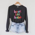 Book Tok Babe Bookish Woman Loves To Read Reading Novels Raglan Sleeve Sweatshirt Dark Grey Heather Book Tok Babe Bookish Woman Loves To Read Reading Novels Raglan Sleeve Sweatshirt Dark Grey Heather