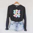 Book Tropes Raglan Sleeve Sweatshirt Dark Grey Heather