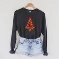 All Booked For Christmas Book Premium Tri-Blend Raglan Sleeve Sweatshirt Dark Grey Heather