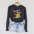 My Weekend Is All Booked For Reading Books Lover Raglan Sleeve Sweatshirt Dark Grey Heather