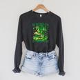 All Booked For St Patrick's Day Fun Dragon For Men Women Kid Raglan Sleeve Sweatshirt Dark Grey Heather