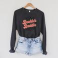 Bookish Baddie Retro Aesthetic Typography Raglan Sleeve Sweatshirt Dark Grey Heather Bookish Baddie Retro Aesthetic Typography Raglan Sleeve Sweatshirt Dark Grey Heather