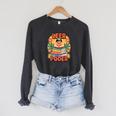 Books Bring Power Leer ES Poder Hispanic Pride Reading Raglan Sleeve Sweatshirt Dark Grey Heather