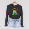 Books Coffee And Cats Thats Enough Cat Lover Raglan Sleeve Sweatshirt Dark Grey Heather