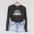 Books Flowers Library Bibliophile Literature Novel Bookworm Raglan Sleeve Sweatshirt Dark Grey Heather