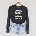 Books And Gymnastics Cute Girl's Premium Raglan Sleeve Sweatshirt Dark Grey Heather