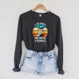 I Like Books And Maybe 3 People Vintage Retro Book Lover Raglan Sleeve Sweatshirt Dark Grey Heather I Like Books And Maybe 3 People Vintage Retro Book Lover Raglan Sleeve Sweatshirt Dark Grey Heather