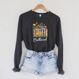 Booktrovert Book Reader Book Nerd Book Reading Lover Premium Tri-Blend Raglan Sleeve Sweatshirt Dark Grey Heather