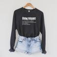 Booktrovert Reading Book Lover Raglan Sleeve Sweatshirt Dark Grey Heather Booktrovert Reading Book Lover Raglan Sleeve Sweatshirt Dark Grey Heather