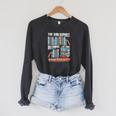 Bookworm For a Bibliophile Book Nerd Raglan Sleeve Sweatshirt Dark Grey Heather