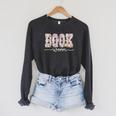 Bookworm Coquette Bow Floral Bookish Reading Book Lovers Raglan Sleeve Sweatshirt Dark Grey Heather Bookworm Coquette Bow Floral Bookish Reading Book Lovers Raglan Sleeve Sweatshirt Dark Grey Heather